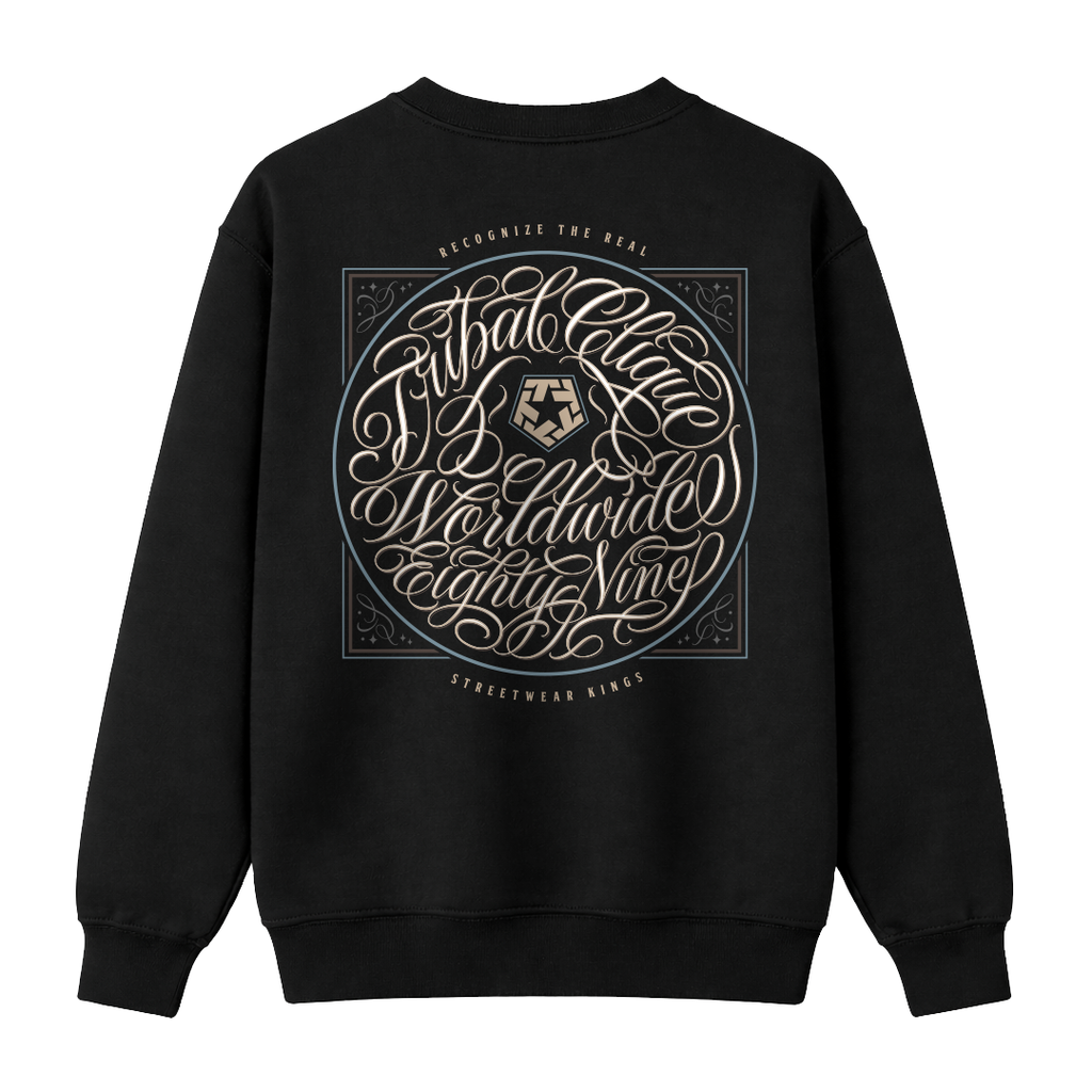 STAMP - Black Crewneck